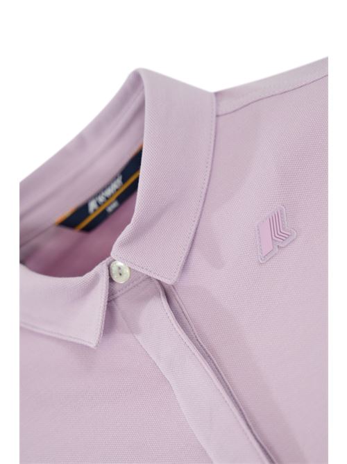 Polo Amanda piquet in cotone Violet lilac K-WAY | K 1127GWX71